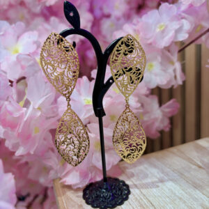 Boucles feuilles filigrane