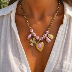 Collier peixinho rose