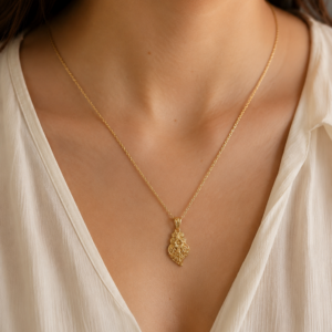Collier fin cœur de Viana
