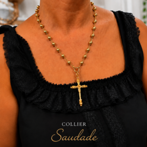 Collier saudade croix