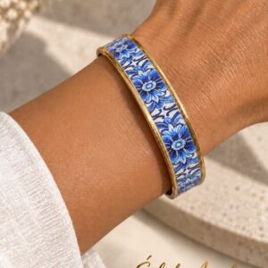 Bracelet azulejo en acier dorée